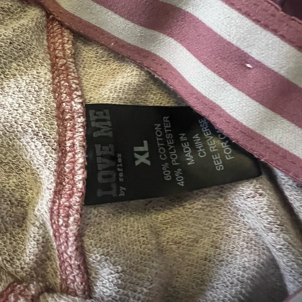 Reflex Pink and White Knit sweatpants - Picture 3 of 4